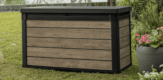 Keter Signature 100 Gallon Deck Box - Ashwood Brown