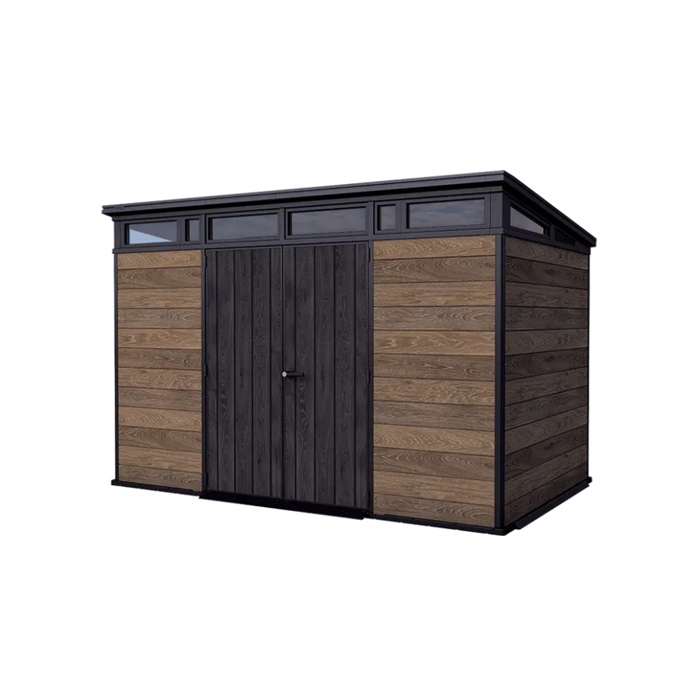 Keter Signature 11x7 Storage Shed - Walnut Brown
