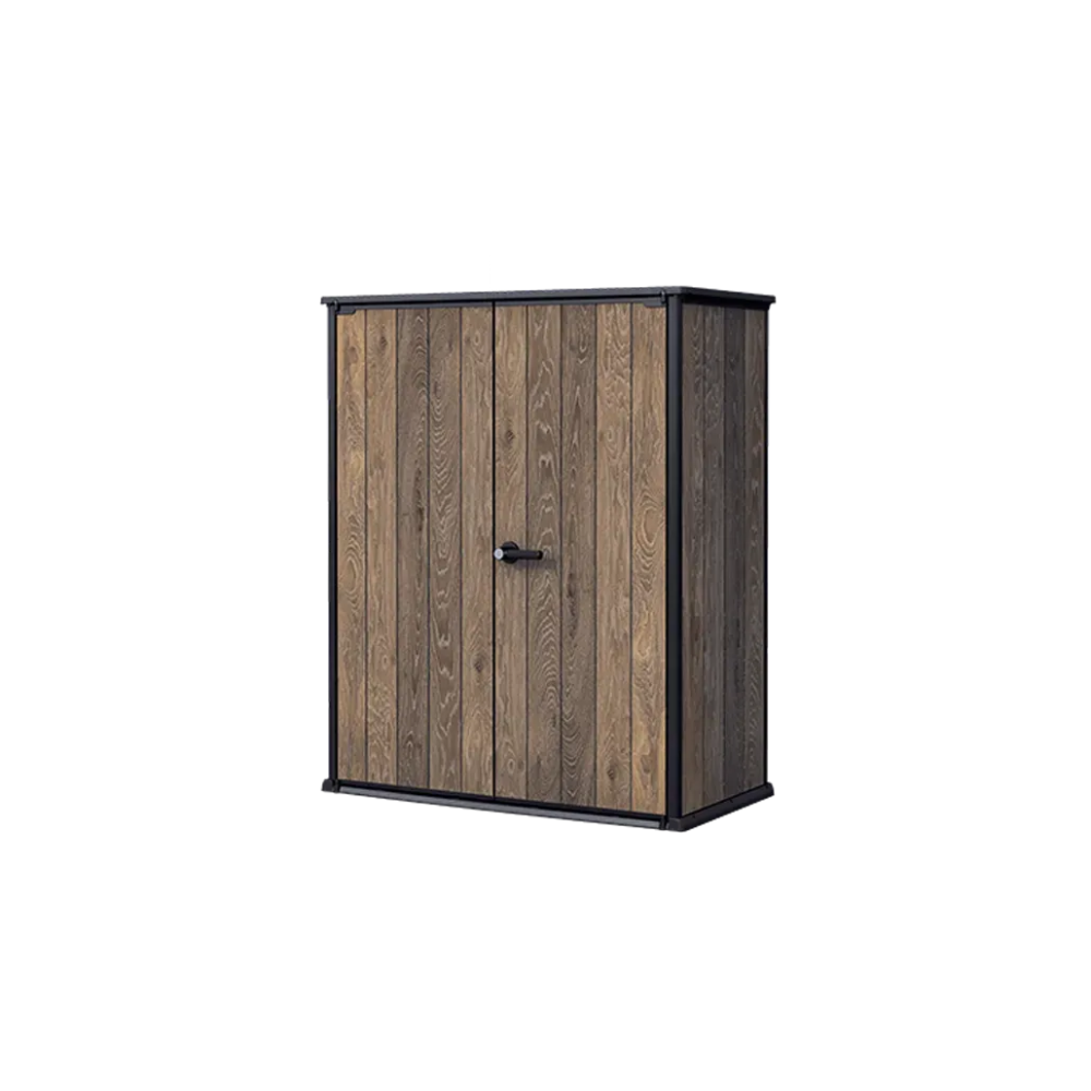 Keter Signature Vertical Storage Shed - Walnut Brown