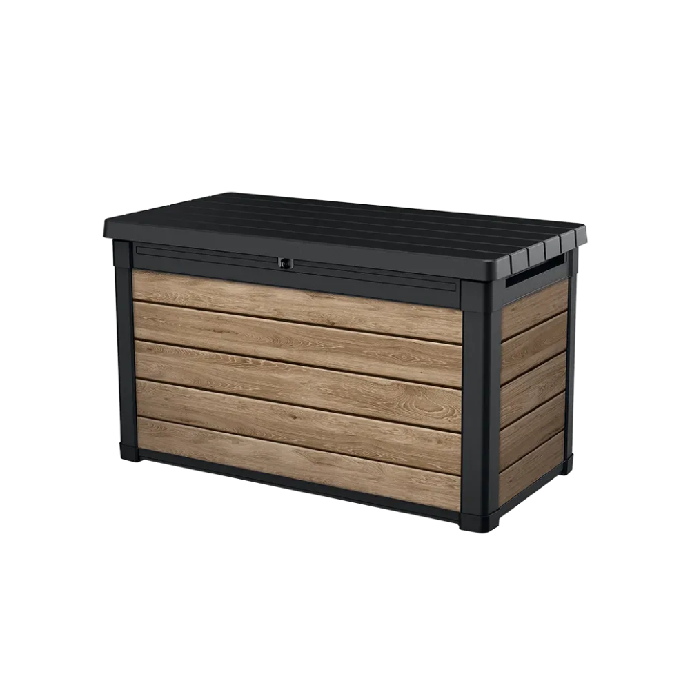 Keter Signature 100 Gallon Deck Box - Ashwood Brown