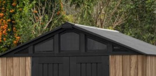 Keter Stronghold 10x8 Storage Shed - Oak Brown