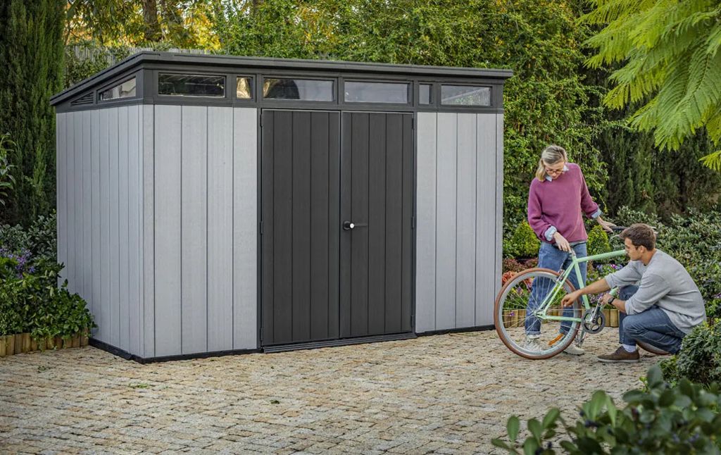Keter Artisan 11x7 Storage Shed - Grey