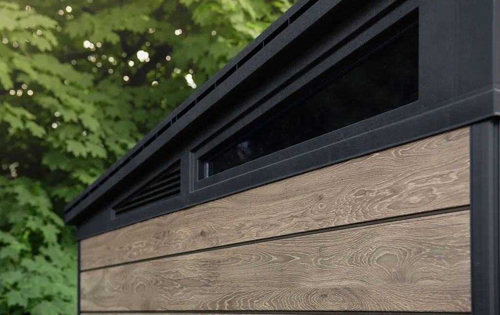 Keter Signature 11x7 Storage Shed - Ashwood Brown