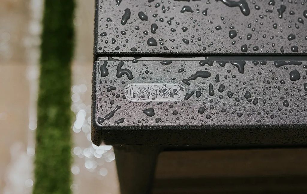 Keter Signature 150 Gallon Deck Box - Walnut Brown