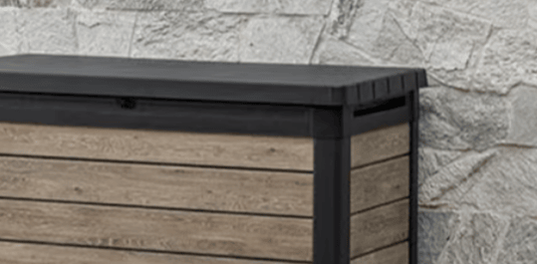 Keter Signature 100 Gallon Deck Box - Ashwood Brown